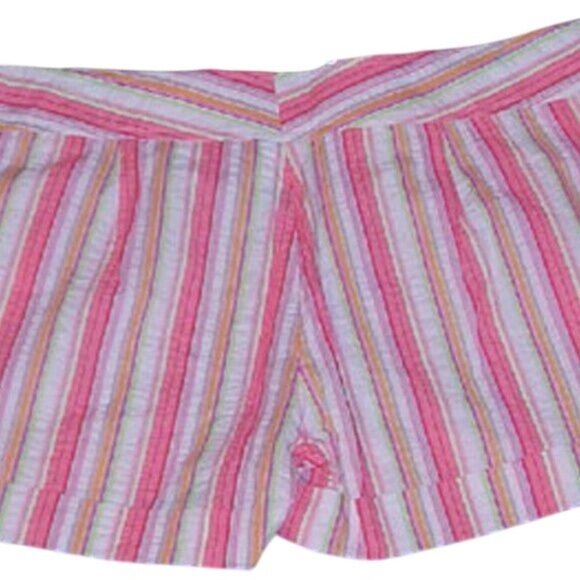 Star City Size 13 Shorts Juniors Striped Seersucker Button Front Multicolor NEW - Picture 2 of 4